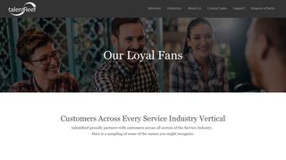talentReef customers across every service industry vertical