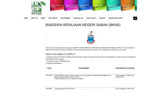Biasiswa Kerajaan Negeri Sabah (BKNS) - University College Sabah ...