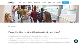 Students | English and maths skills | Education | bksb