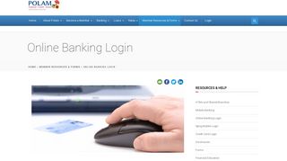 Online Banking Login | Polam Credit Union
