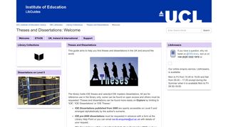 EThOS - Theses and Dissertations - IOE LibGuides at Institute of ...