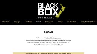Contact - Black Box NZ