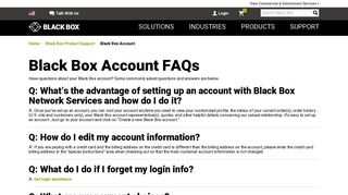 Black Box Account