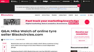 Q&A: Mike Welch of online tyre seller Blackcircles.com – Econsultancy