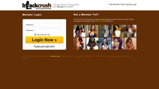 Member Login - Black Crush.com | Find Black Chicks Online ...