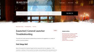 [Launcher] General Launcher Troubleshooting – Black Desert Online