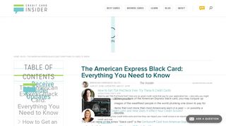 The American Express Black Card: Everything ... - Credit Card Insider