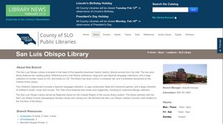 SLO Library - San Luis Obispo Library