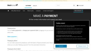 Make a Payment | Black Horse