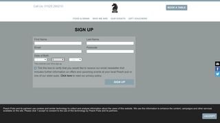 Sign up | Black Horse - The Black Horse
