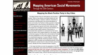 Mapping the Black Panther Party - University of Washington