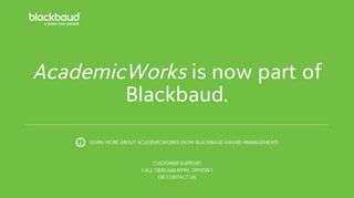 AcademicWorks – now part of Blackbaud