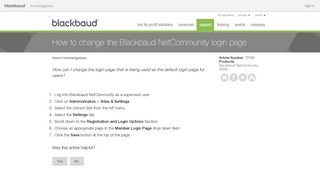 How to change the Blackbaud NetCommunity login page - Blackbaud ...