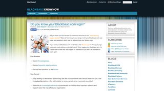 Do you know your Blackbaud.com login? « BlackbaudKnowHow.com ...
