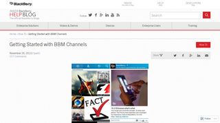 Getting Started with BBM Channels | Inside BlackBerry Help Blog