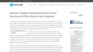 Officially Together: Blackberry Business Cloud Services and Office ...