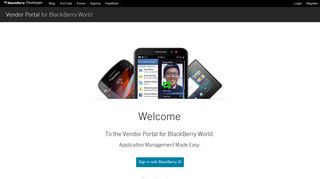BlackBerry App World Vendor Portal - Vendor Portal for BlackBerry ...