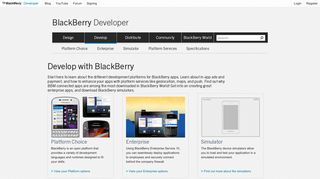 Develop - BlackBerry Developer