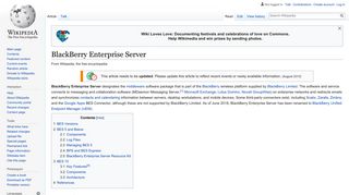 BlackBerry Enterprise Server - Wikipedia