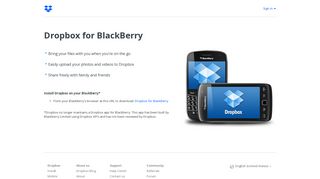 Blackberry - Dropbox