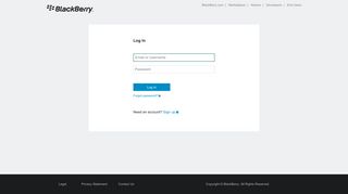 BlackBerry Online Account - Login - AtHoc