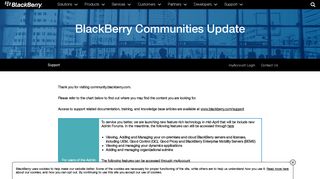 Customer Portals - Global - BlackBerry
