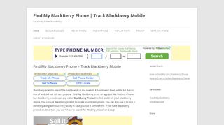 Find My BlackBerry Phone - BlackBerry Protect Login