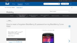 How to reset a forgotten BlackBerry ID password on my BlackBerry ...