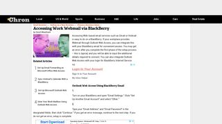 Accessing Work Webmail via BlackBerry | Chron.com