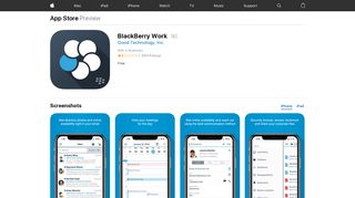 BlackBerry Work on the App Store - iTunes - Apple