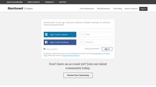 Sign In to Our Talent Community | Blackboard - Careers at Blackboard