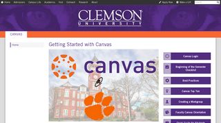 Getting Started with Canvas | Clemson University, South Carolina