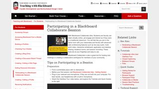 Participating in a Blackboard Collaborate Session