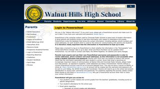 Login to Powerschool - Walnut Hills High School