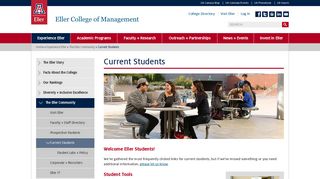 Current Students - Eller College of Management - University of Arizona