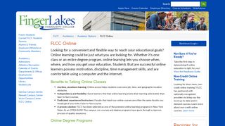 Online Learning | Finger Lakes Community College