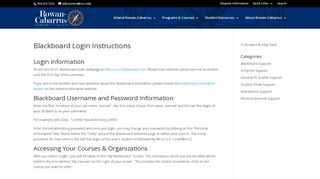 Blackboard Login Instructions | Information Services