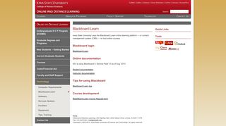 Blackboard Learn - Online and Distance Learning - Iowa State University