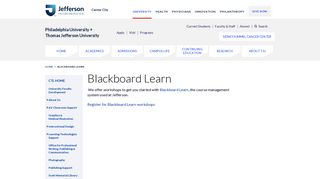Blackboard Learn - Philadelphia University + Thomas Jefferson ...