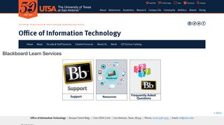 Blackboard Learn Services | Office of Information Technology | UTSA ...