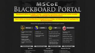 The United States Army | MSCoE Blackboard Portal Fort Leonard ...