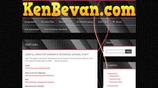 Staff Links | Mr. Bevan @ <span class=
