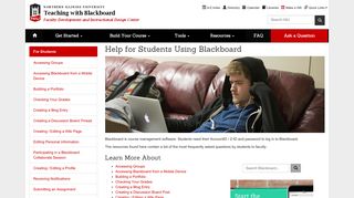 Help for Students Using Blackboard - Northern Illinois University