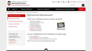 MyOneCard (Blackboard) - NIU - OneCard ID Services