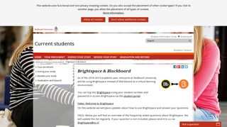 Brightspace & Blackboard - Current students