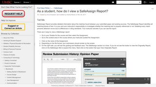 As a student, how do I view a SafeAssign Report? - Find Help (FAQs ...