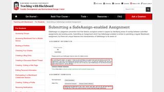 Submitting a SafeAssign-enabled Assignment in Blackboard