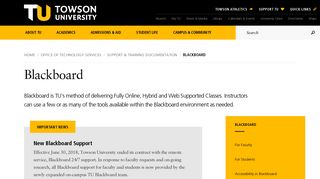 Blackboard | Towson University