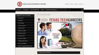 Careers at the TTU System - | Texas Tech University System