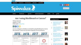Am I using Blackboard or Canvas? - UNF Spinnaker
